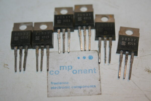 BD537 NPN Complementary POWER TRANSISTOR 8A 80V 50W TO-220 -6Pcs(SC-16)