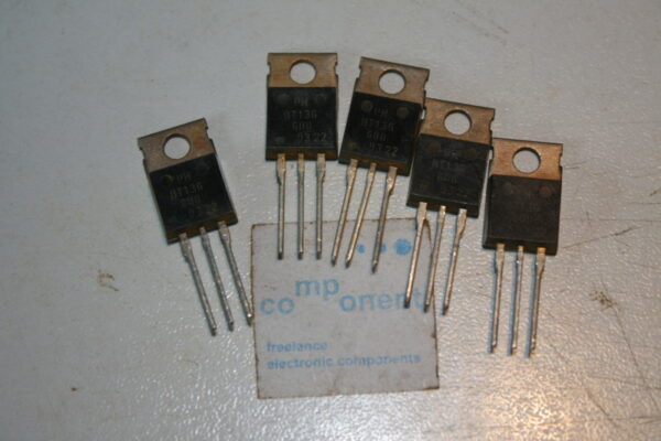 BT136-600 Triacs Philips Transistor switching TO220AB -5Pcs(SC-16)